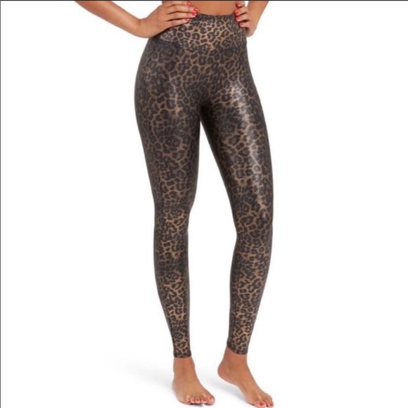 Spanx Faux Leather Leopard Leggings - Picture 5 of 8